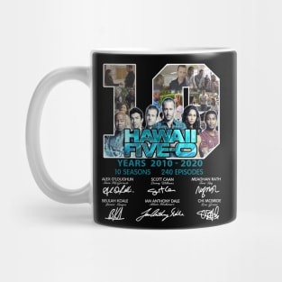 Hawaii Five O 10 Years 2010 2020 Signatures Mug